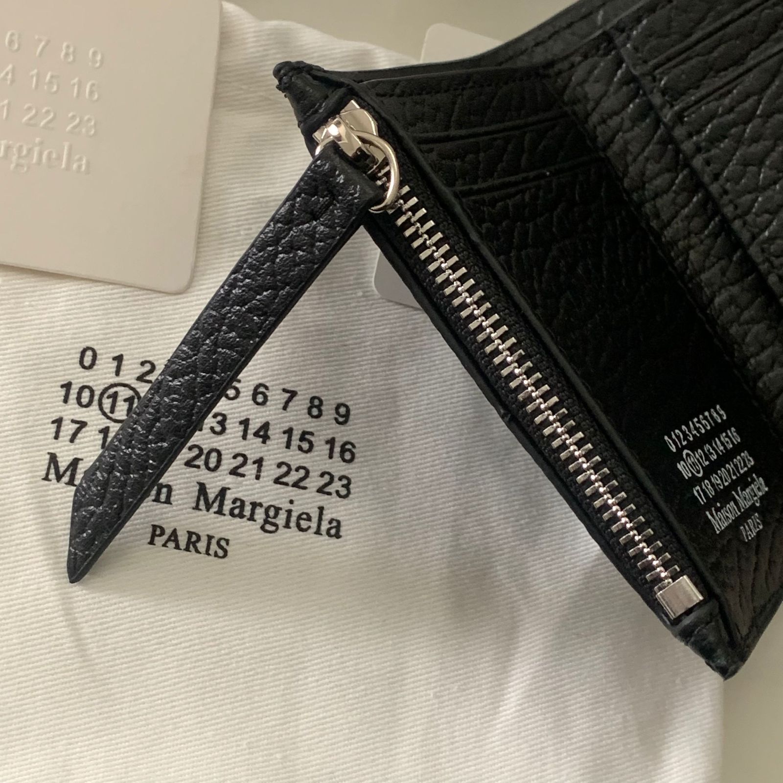 [新品]Maison Margiela メゾンマルジェラ 三つ折り財布 ブラック