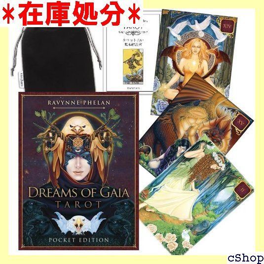 Kancharo タロットカード 81 枚 タロット占い ポケットサイズ ドリーム オブ ガイア タロット Pocket Dreams Of Gaia Tarot 日本語のタロットカード基本説明書u0026ポーチ付き 1265