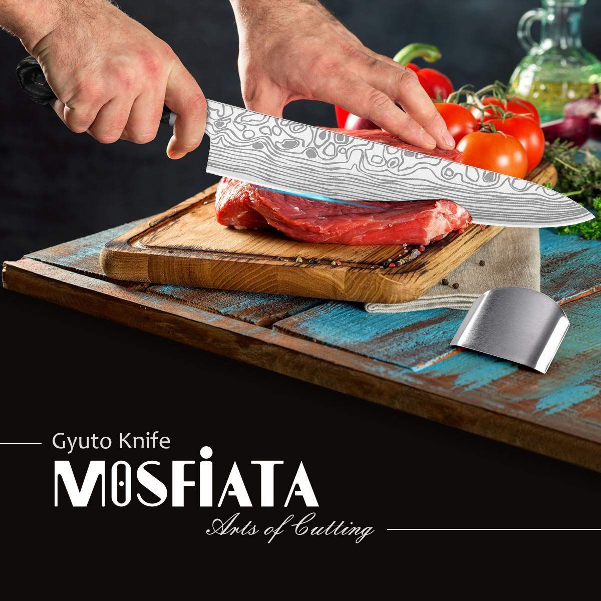 新品 MOSFiATA 10インチ シェフナイフ 超鋭い 包丁セット ギフト