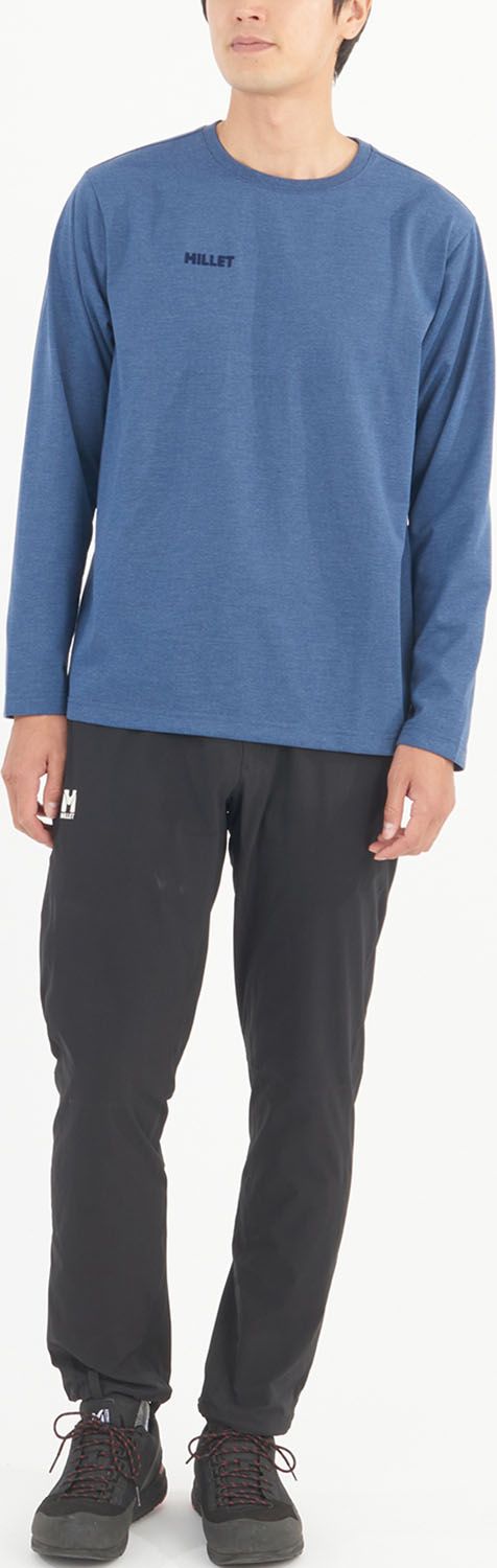  ミレー MILLET アウトドア PT M パンツ ズボン 動きやすい 撥水 軽量 ソフトシェル ストレートシルエット 耐久性 ストレッチ 背面ゴム ベルト付きウエスト N 0247 BLACK NOIR パンツ ズボン ボトムス