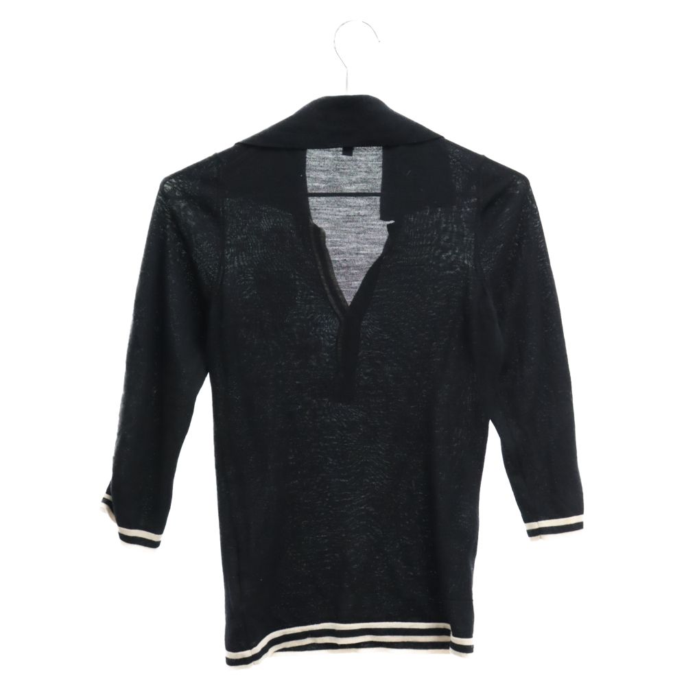 GUCCI (グッチ) エンブレムジャガードニットポロシャツ 164857