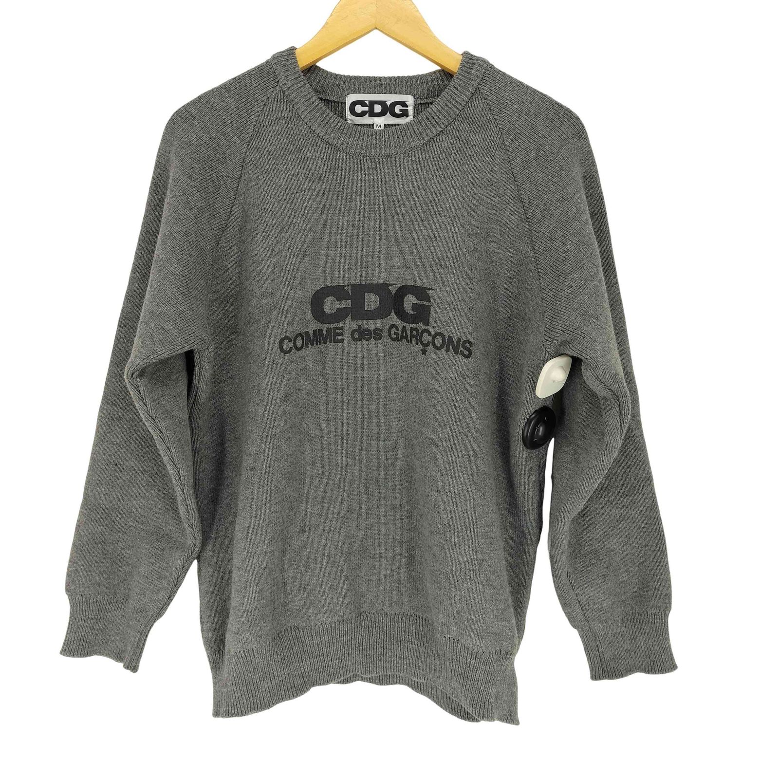 CDG COMME des GARÇONS ニット Play Comme des Garçons: White Heart Men's Cardigan (Light