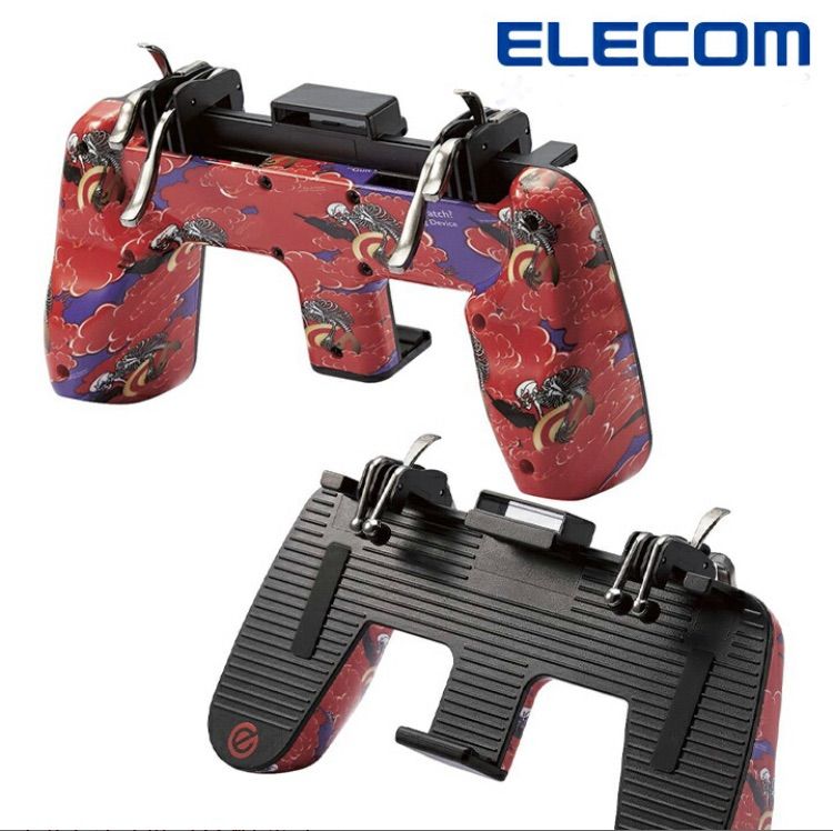 エレコム スマホ スマートフォン用ゲームアクセサリ グリップ 4ボタン