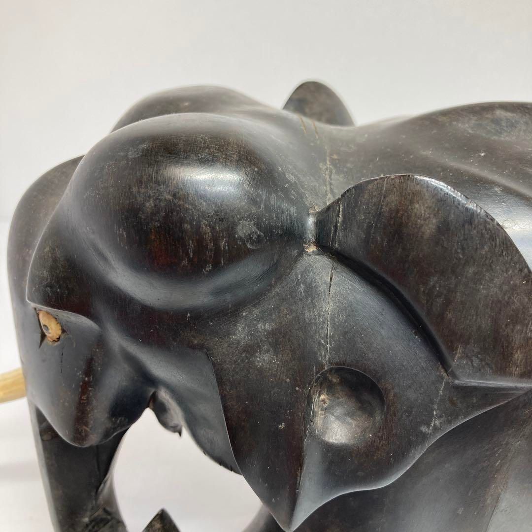 時代　黒檀　象　親子　置物　共箱　3525g  東さ5-0517② 時代 黒檀 象 親子 置物 共箱 3525g 東さ5-0517② - メルカリ