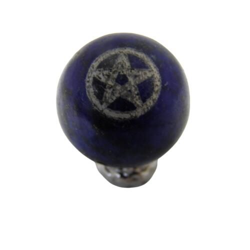 ビーズ　星　16mm ビーズ 『スタービーズ オーバル ブルー・ゴールド 約16mm×12mm 2粒