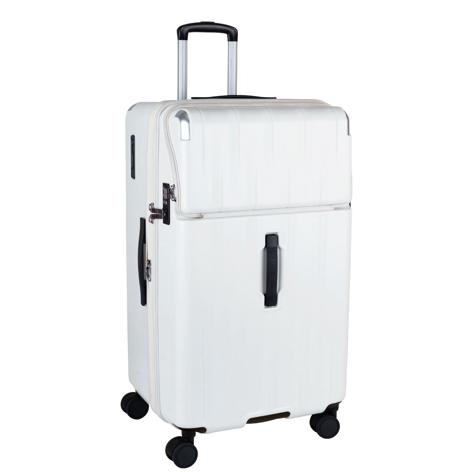 拡張機能 ブレーキ付き トップオープン レスト ジッパー キャリーケース 112L 128L スーツケース トラベリスト