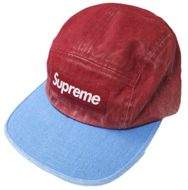 SUPREME シュプリーム 24SS アメリカ製 Pigment 2-Tone Camp Cap ピグメントツートーンキャンプキャップ ONE  SIZE RED WEEK5 ボックスロゴ MADE IN USA 5パネル 帽子 s18629 - メルカリ