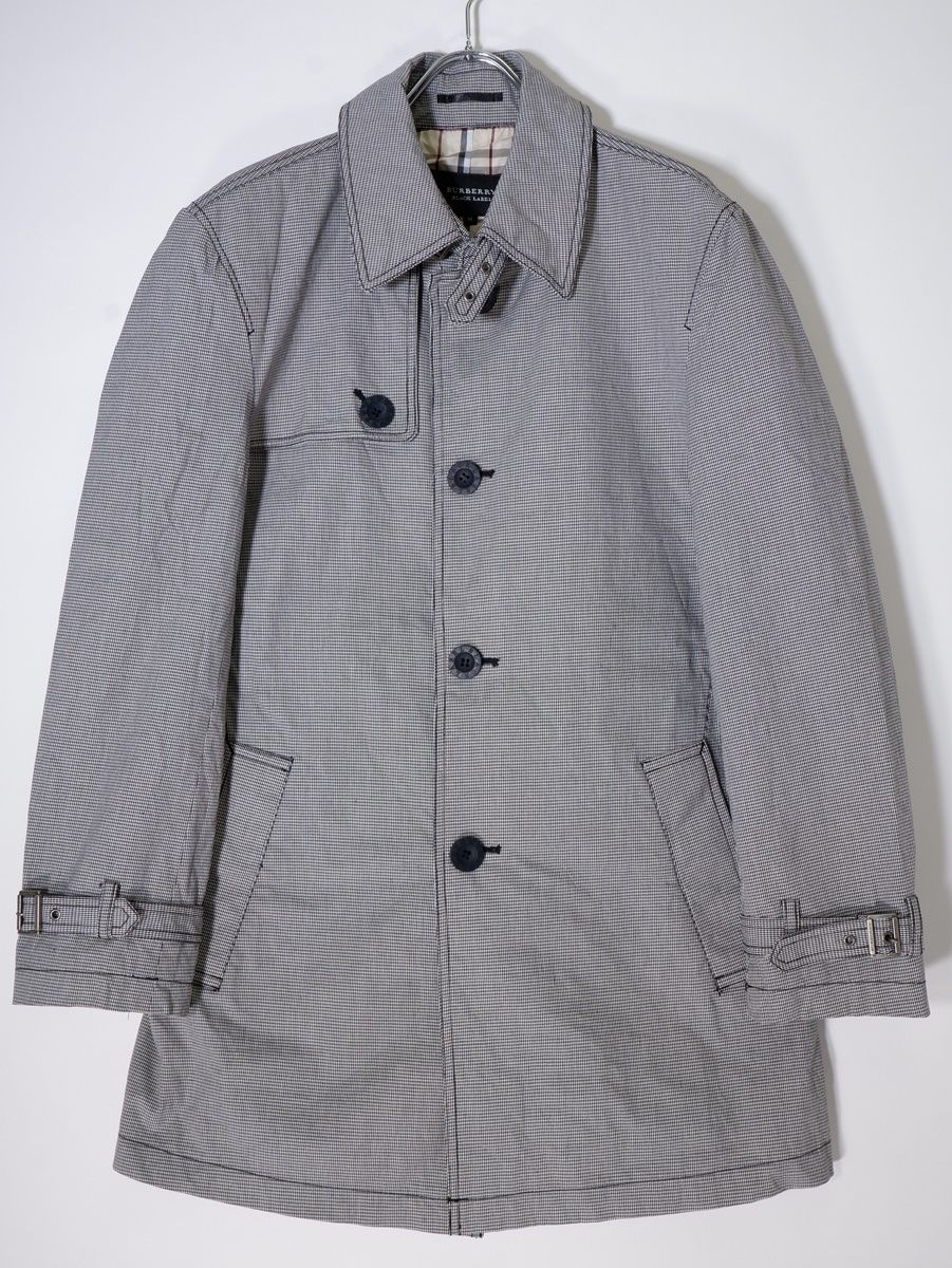 美品✨春物✨バーバリーブラックレーベル　ホースマークメタルボタン　シングルコート 美品✨春物✨バーバリーブラックレーベル ホースマークメタルボタン