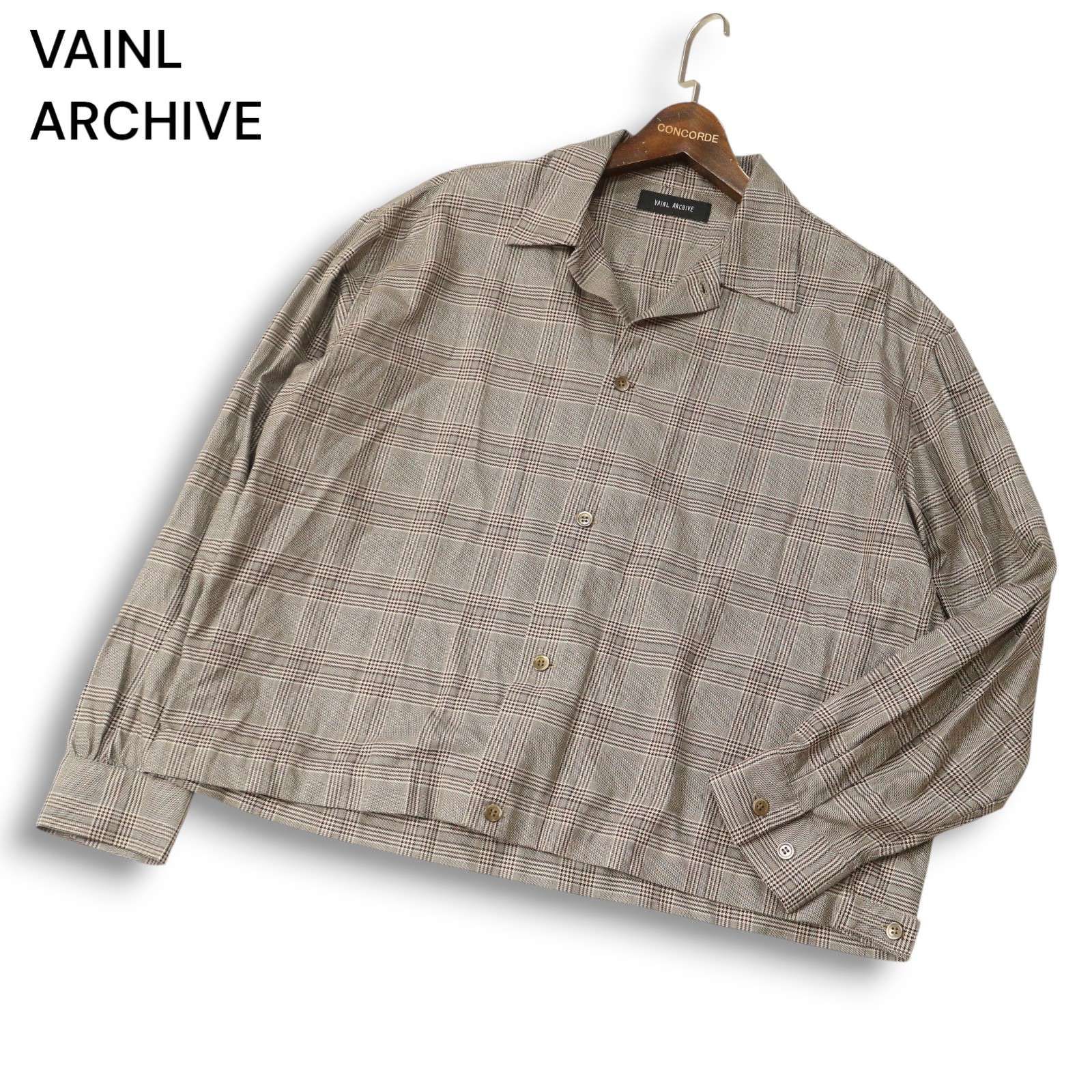 18SS☆ VAINL ARCHIVE ヴァイナルアーカイブ 通年☆ グレンチェック 