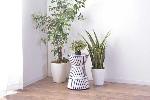 陶器製トライバルテイストなスツール