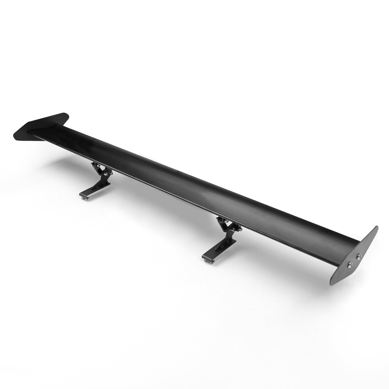 ハッチバック汎用 スポイラー アジャスタブル gtウィング リア 111cm トランク スポイラー Shark(ブルース・サメ)53 ウィング u0026 ブラック アルミ製 Bruce 14#