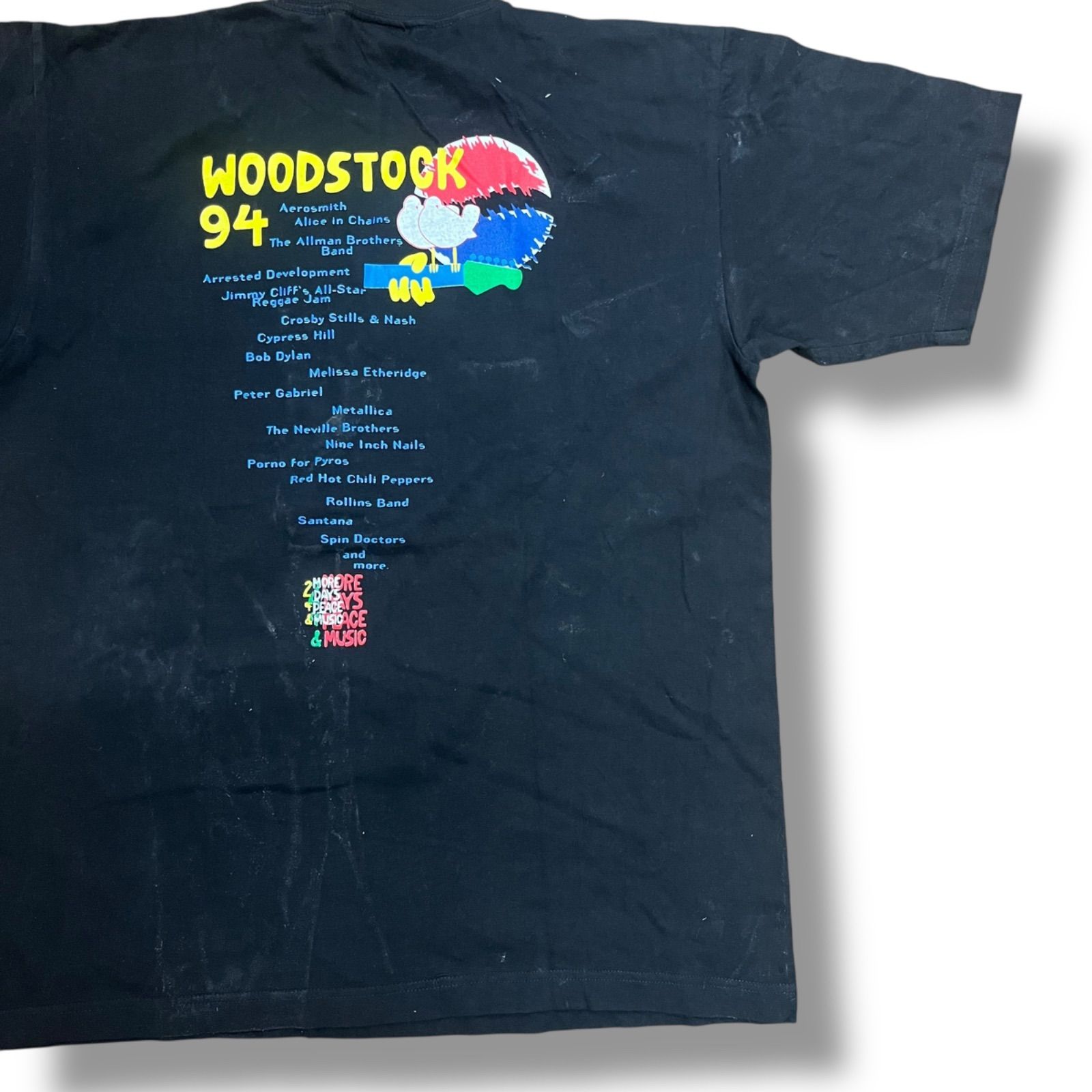 90s 企業 バンドT PEPSI Woodstock 94 Tシャツ L 両面プリント - メルカリ
