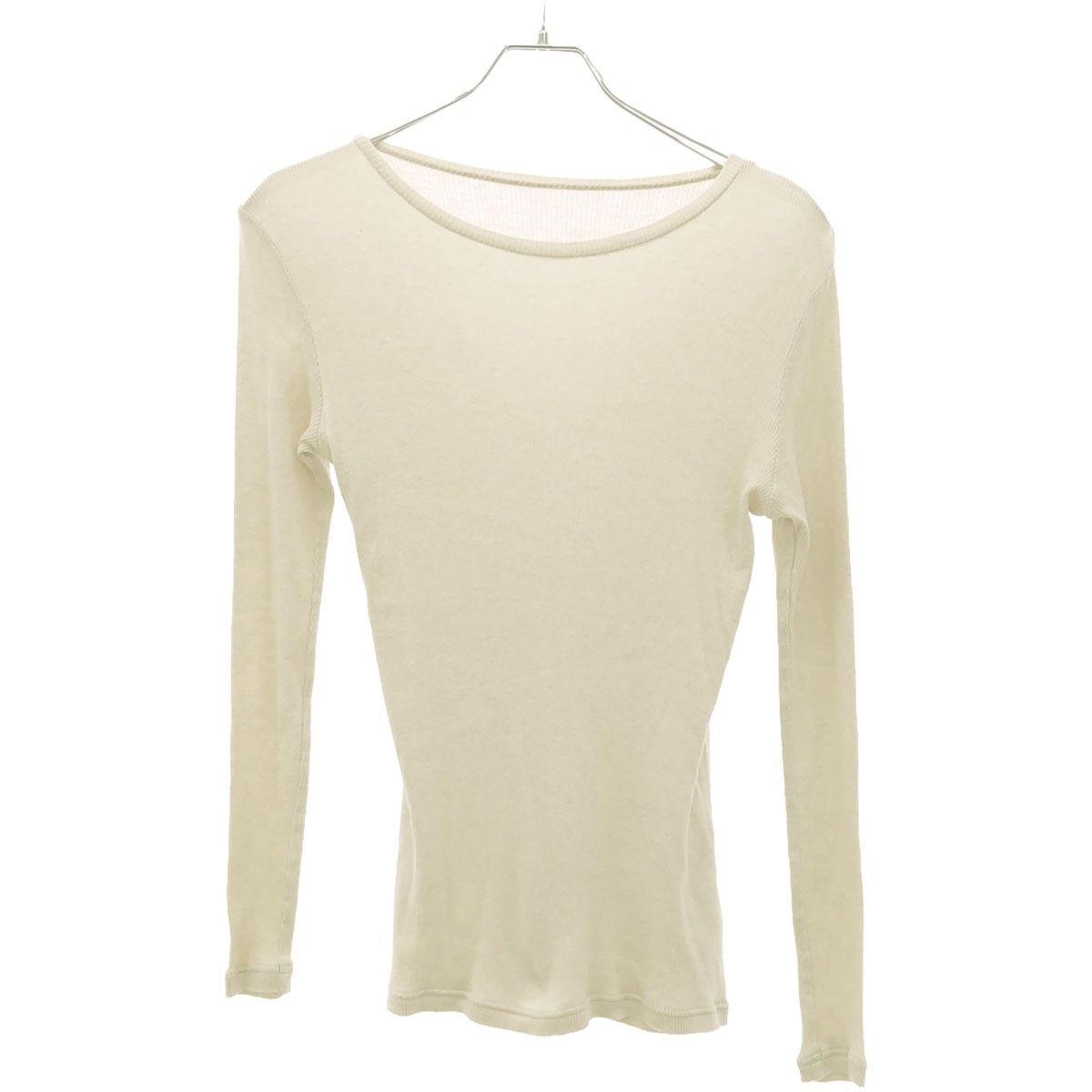 ENFOLD エンフォルド カシミヤ混コットンロングスリーブリブTシャツ 3008S380-0190 ベージュ系 38 人気・おすすめ｜安定人気・収納便利におすすめ 期間限定割引 配送追跡可