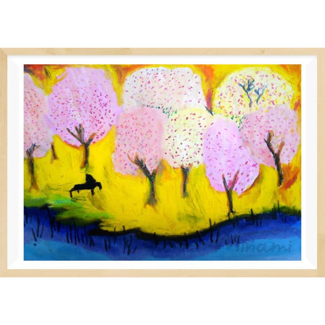 裸婦、美人画、4F朝の光D山本英二、真作、肉筆、新品額縁、1点物