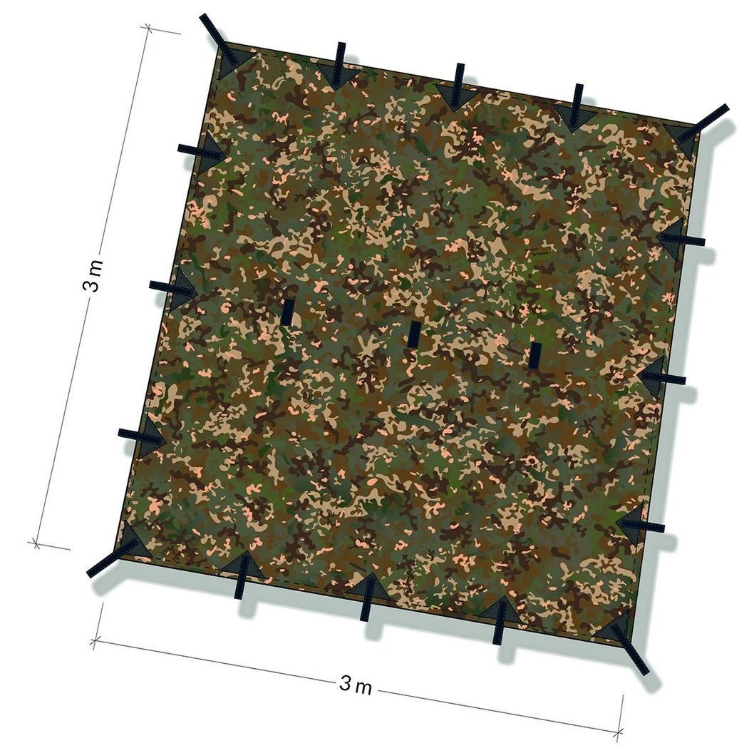 DDタープ Tarp 3×3 3m×3m MC 迷彩 カモフラージュ DDハンモック 【公式