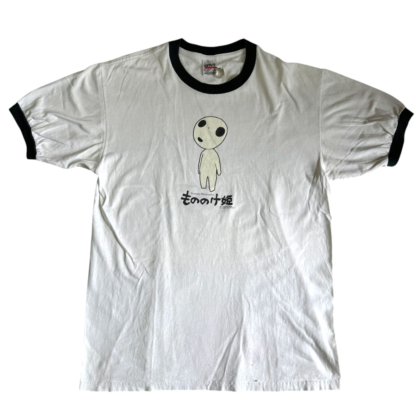 90s もののけ姫 こだまソロ リンガーTシャツ Lサイズ アニメTシャツ