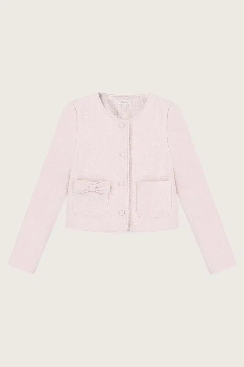 クライシエ Candy ribbon tweed jacket Pink