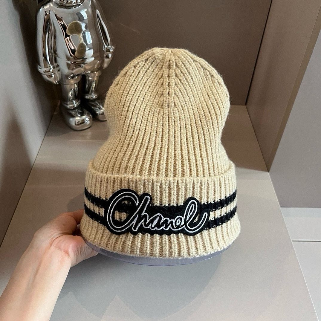 今日特価】Chanel 2024 秋冬新作 ニットキャップ - メルカリ
