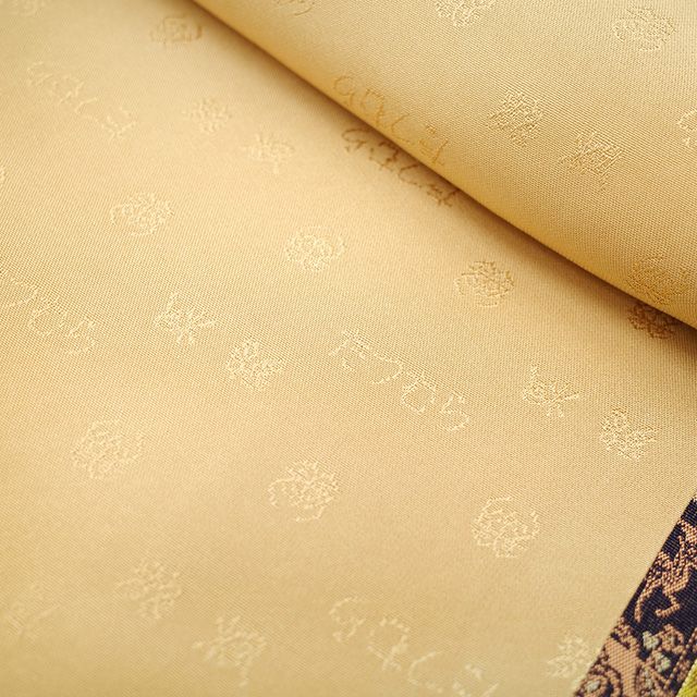 新古品】 龍村美術織物 開き仕立て 正絹 全通 京袋帯 たつむら 赤 黄