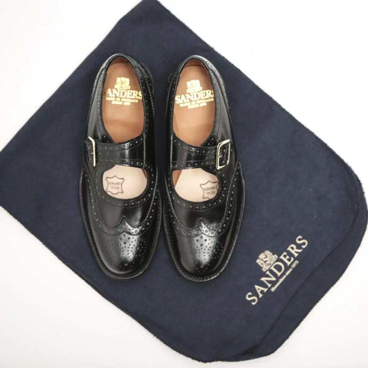SANDERS(サンダース) sanders MARY JANE(メリージェーン) ウイングチップ 240