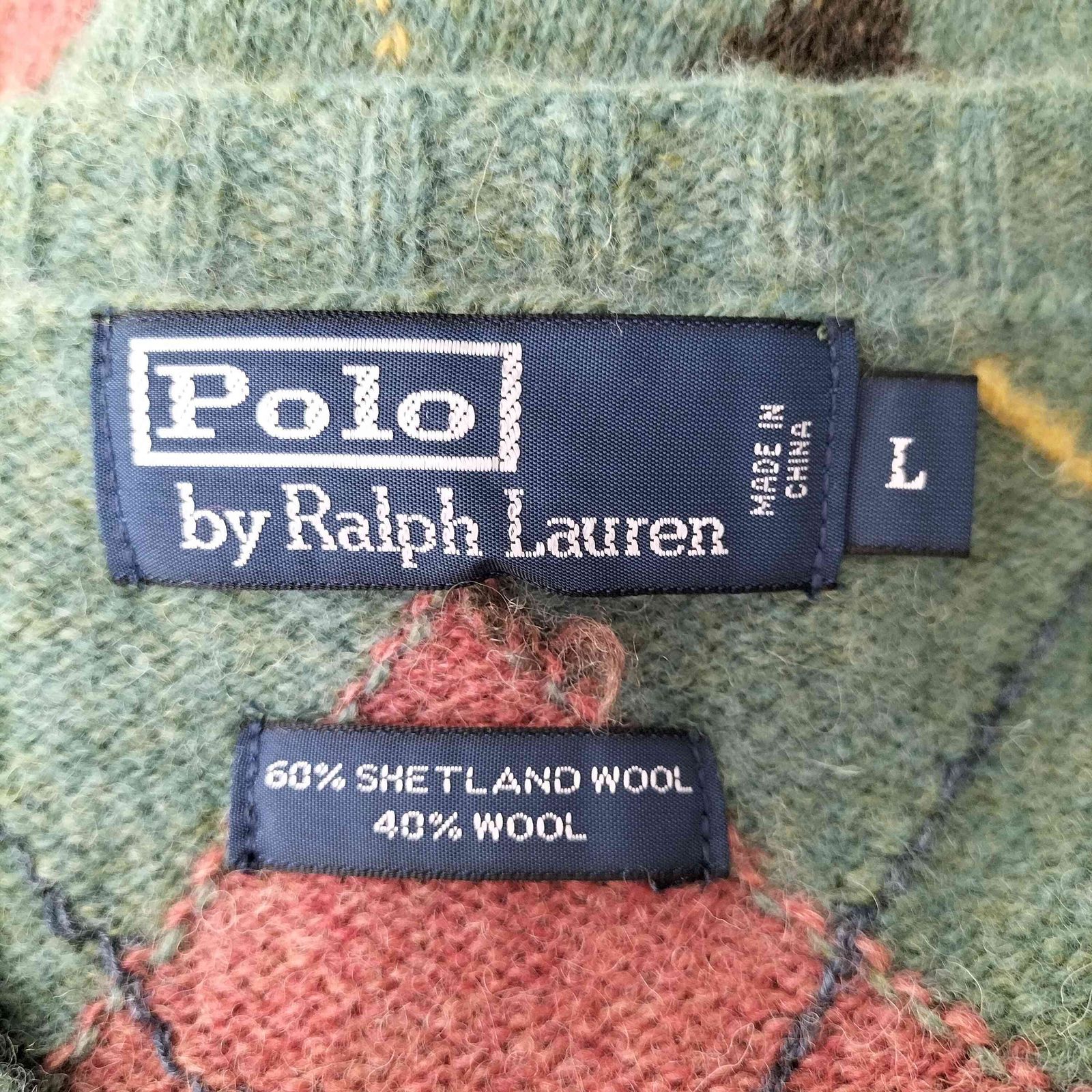 ポロバイラルフローレン Polo by RALPH LAUREN アーガイル柄 ウール 