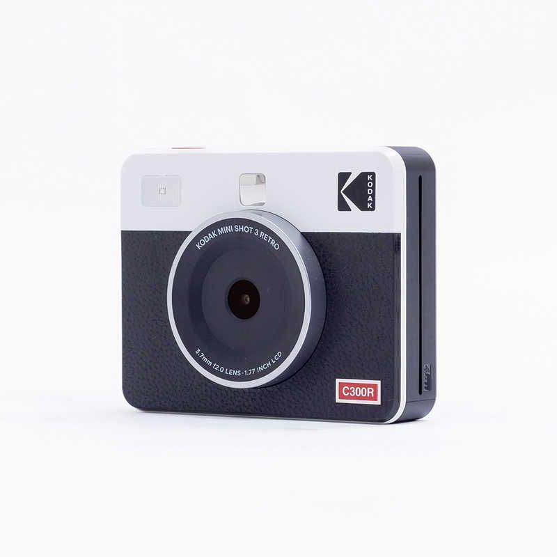 未開梱 コダック Kodak 液晶モニター付きインスタントカメラ Mini Shot 3 RETRO ホワイト PMS3R-C300RW