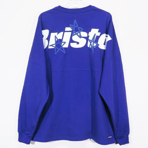 F.C.Real Bristol エフシーレアルブリストル 23AW STAR BIG LOGO L/S TEAM BAGGY TEE スター ビッグ ロゴ ロングスリーブ バギー Tシャツ パープル ロンT F.C.R.B. サイズL
