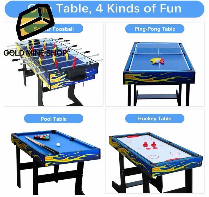 マルチゲームコンビネーションテーブルセット ホッケー|サッカー|プール|卓球テーブル