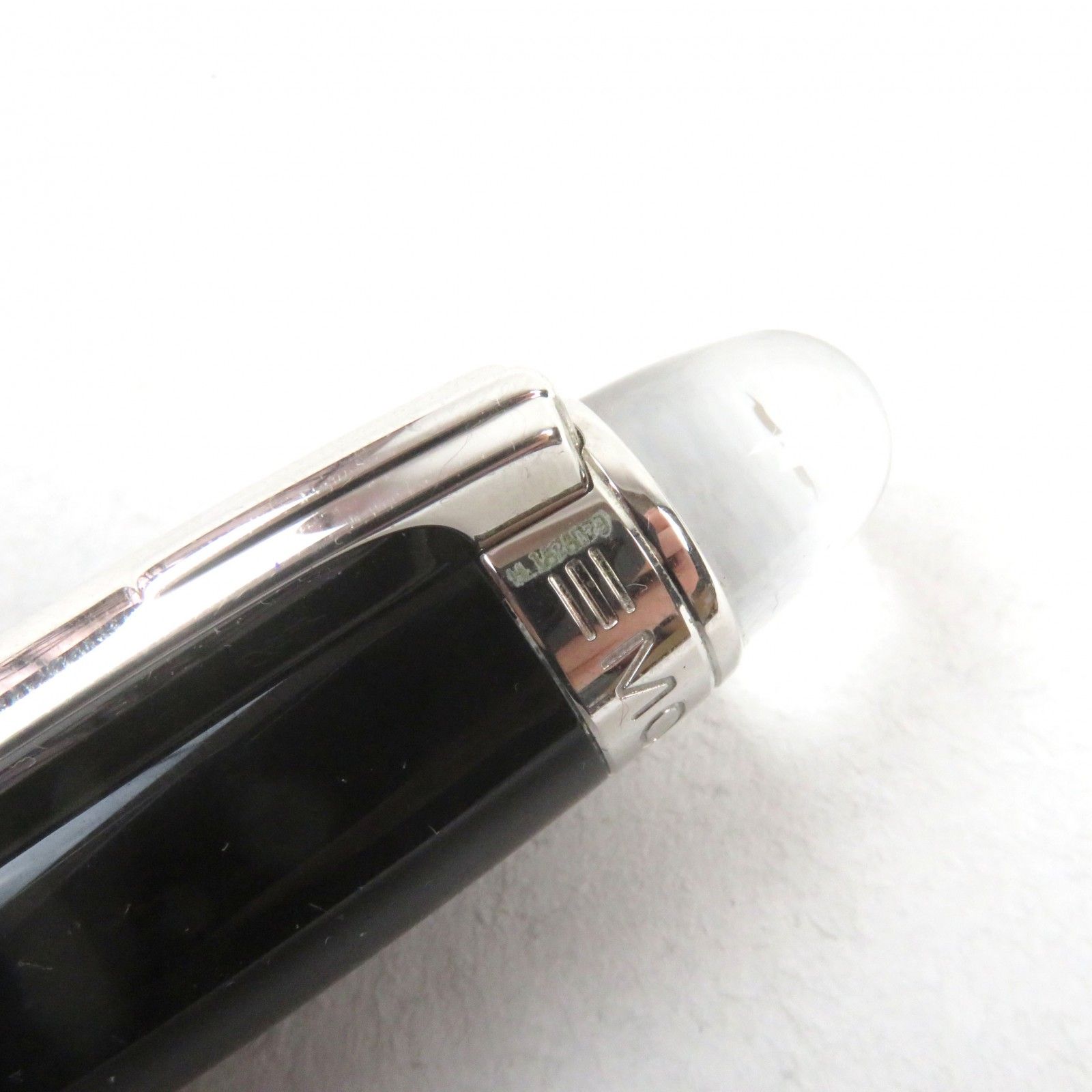 良品○MONTBLANC モンブラン スターウォーカー メタル ロゴ刻印 ホワイトスター キャップ式 ファインライナー ブラック シルバー ドイツ製 筆記確認済み 良品○MONTBLANC モンブラン スターウォーカー メタル ロゴ刻印