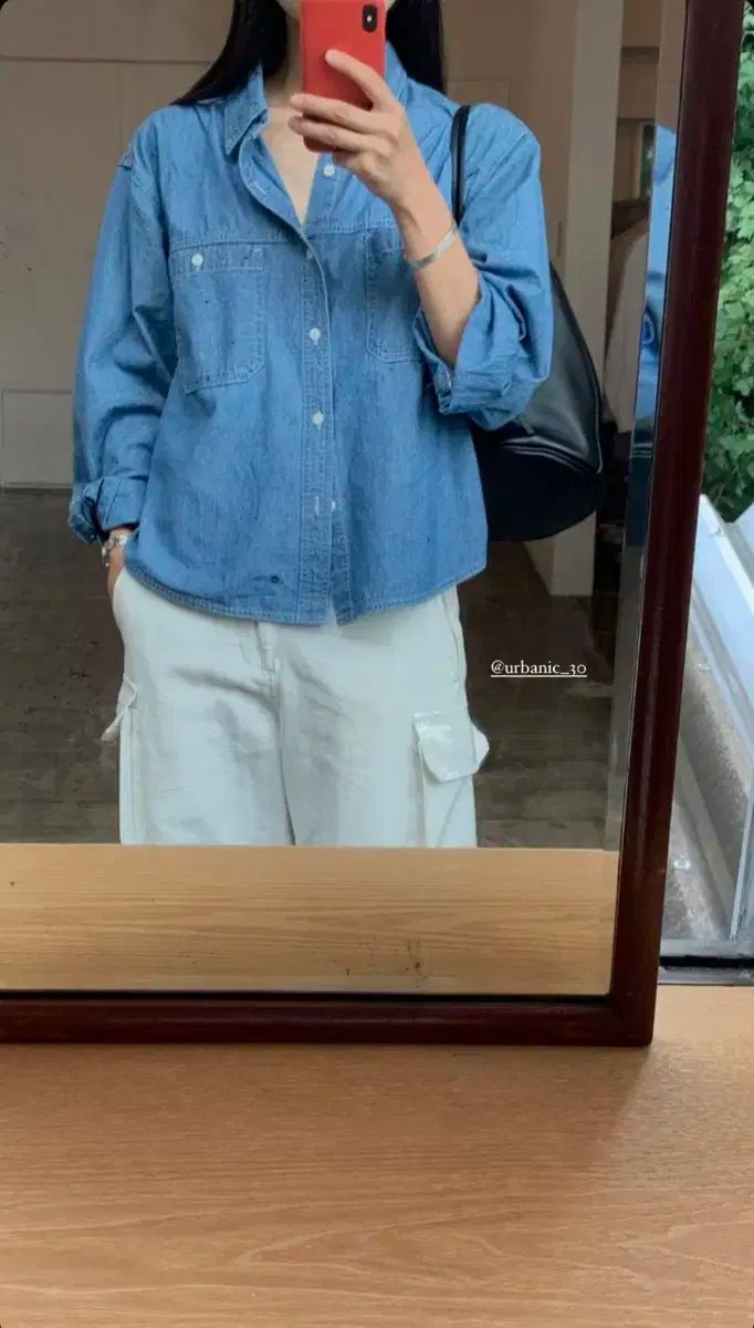 シャンブレー ワークシャツ