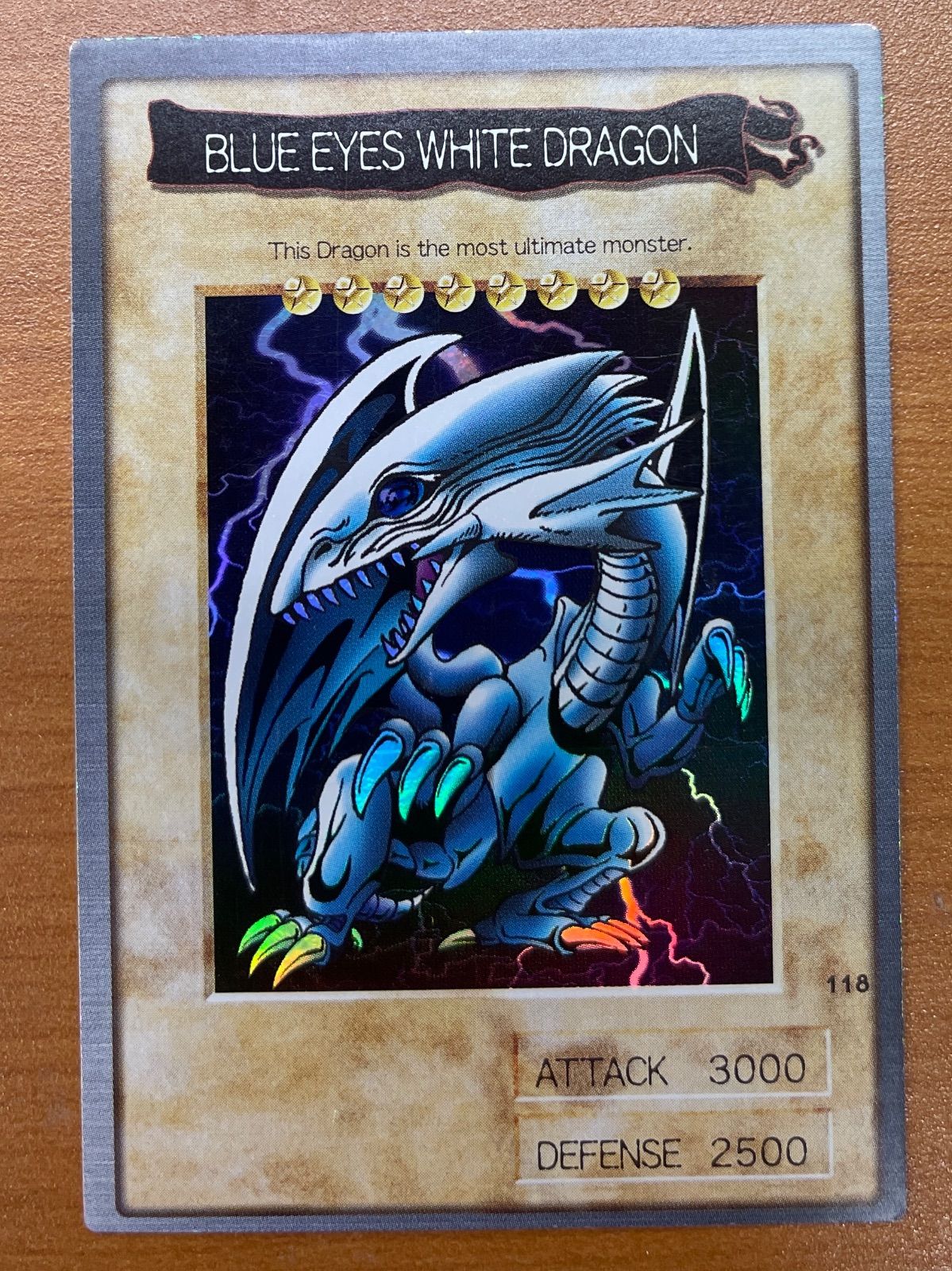 状態B 青眼の白龍 BULE EYES WHITE DRAGON バンダイ版 英語 1999年 遊戯王