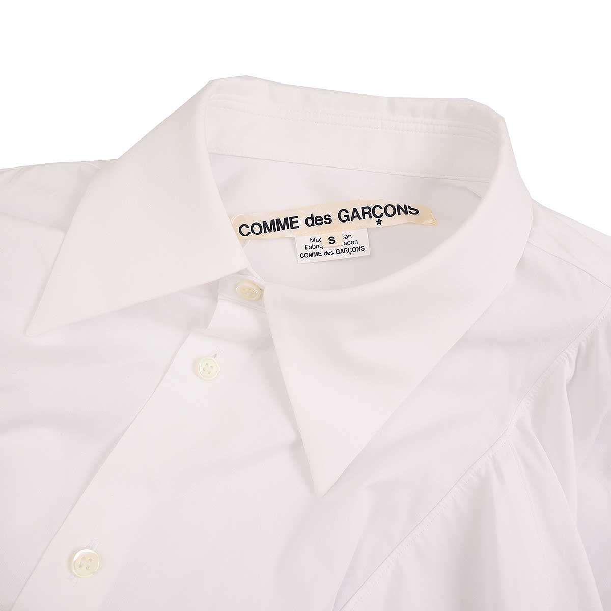 COMME des GARCONS 24SS ポリエステルシャツ アシンメトリー COMME des GARCONS 24SS ポリエステルシャツ アシンメトリー