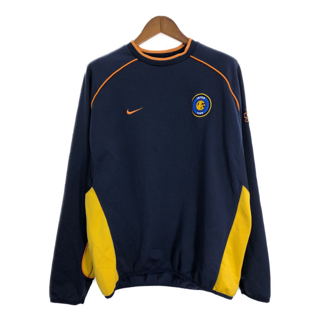 【未使用】NIKE　ナイキ　インテル　トレーニングトップ　L　イエロー　長袖 ナイキ インテル スウェット 未使用】NIKE ナイキ インテル