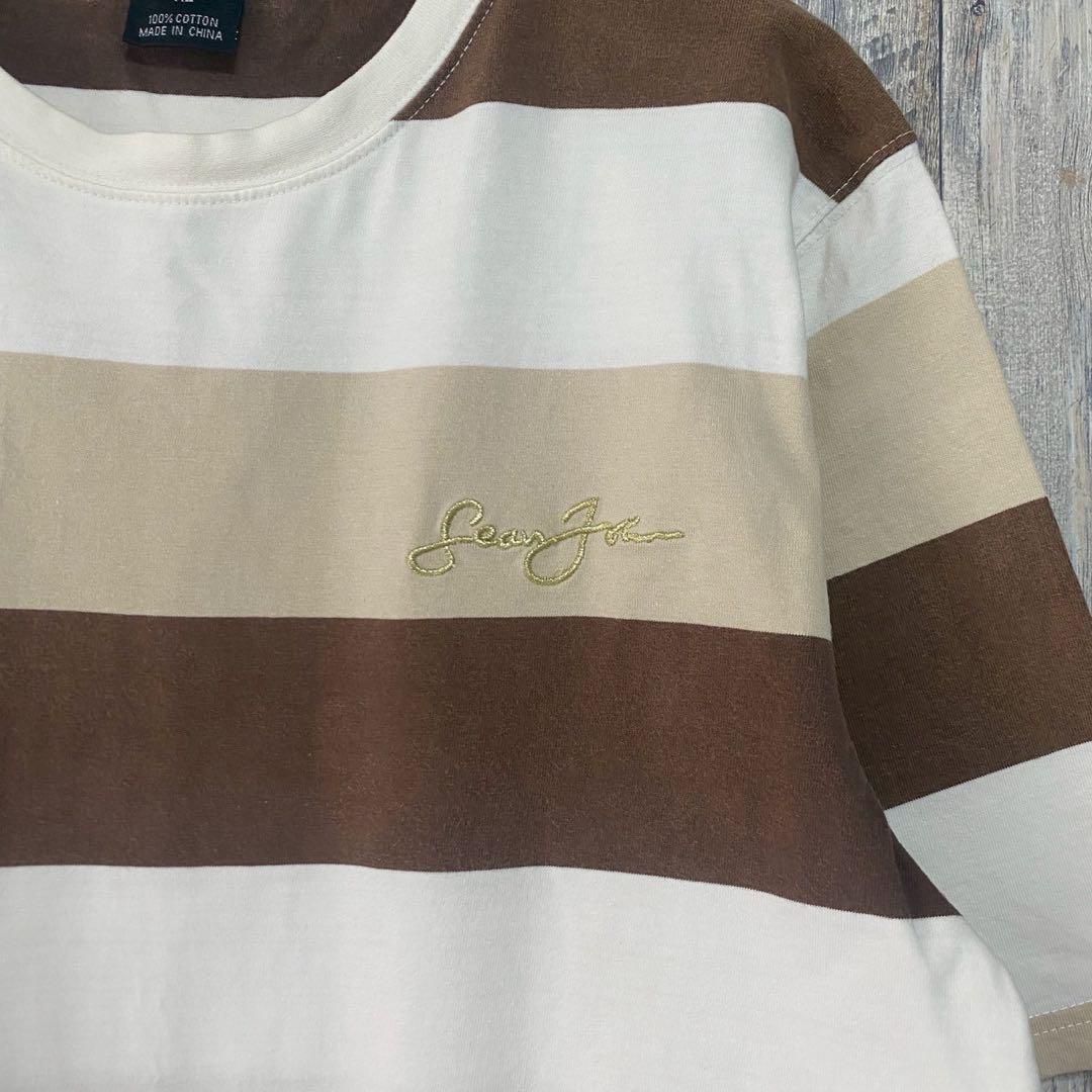 SEAN JOHN ショーンジョン ボーダー 半袖 Tシャツ TEE XL - メルカリ