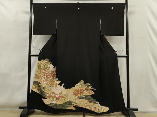 平和屋着物□豪華色留袖 大文字山 大名行列 暈し染め 金彩 正絹