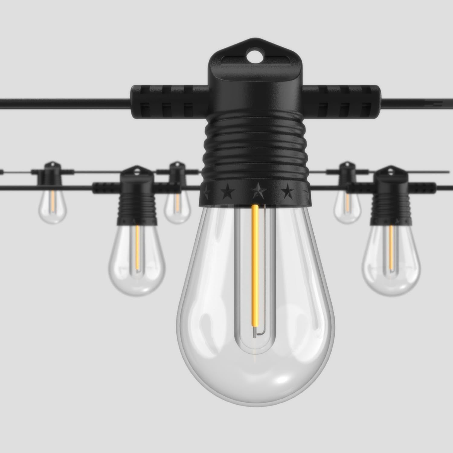 電球ソケット 16個S14 電球色 PC素材 スイッチ付き 破損しにくい