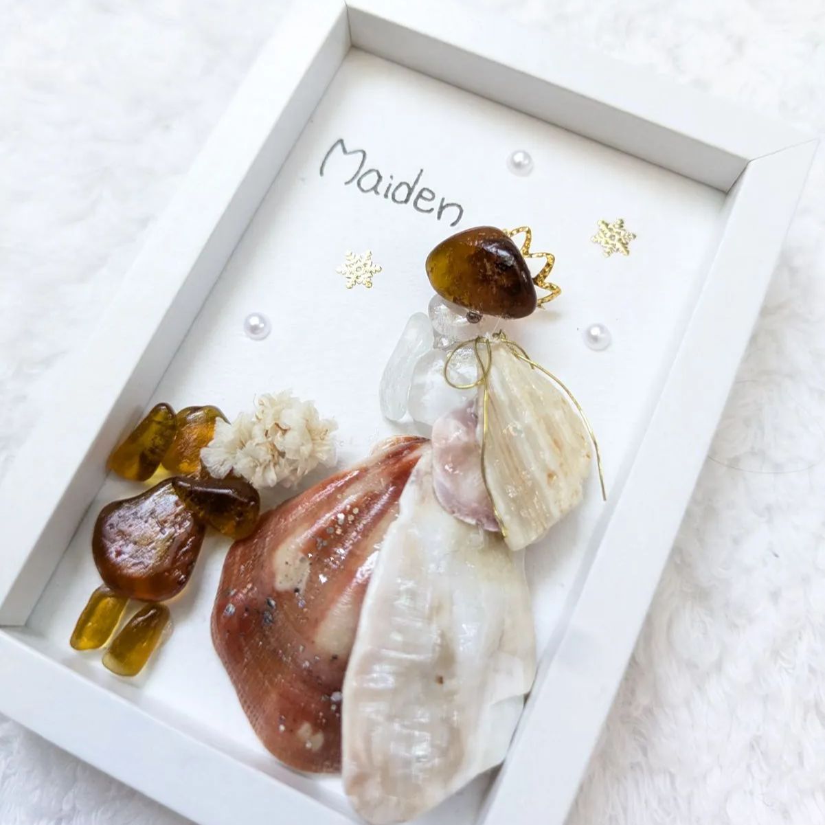 Maiden】 シーグラスアート ドレス プリンセス ヒーリングアート