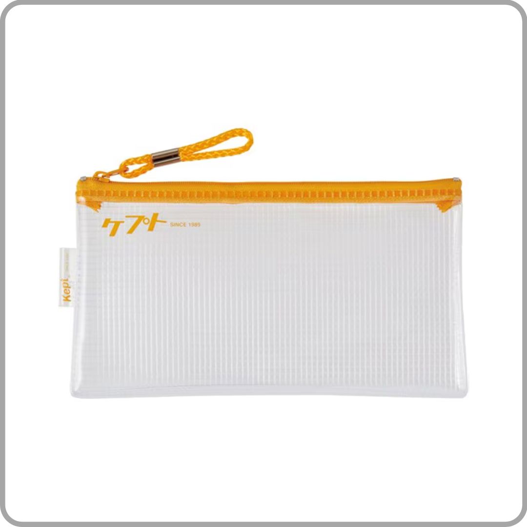レイメイ藤井 Keptクリアペンケース カタカナ マスタード KPF6035Y