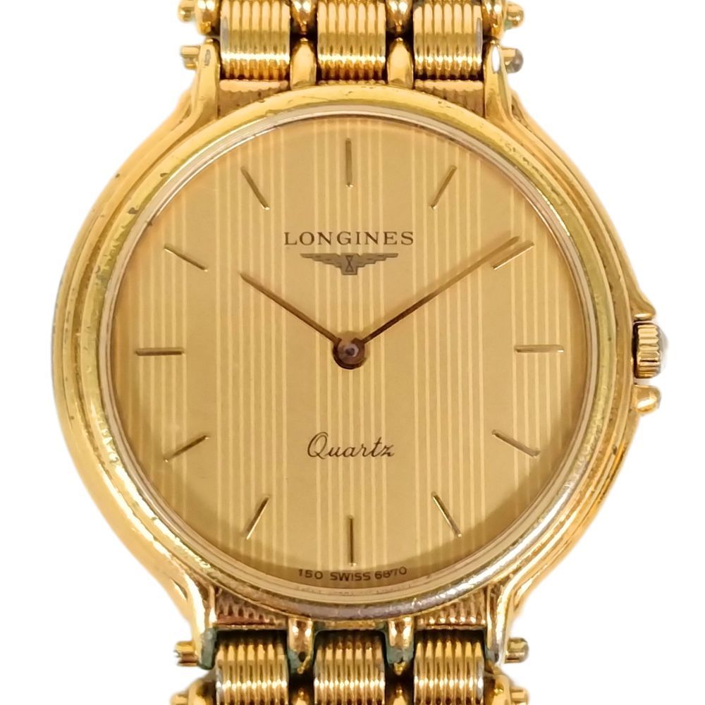 ロンジン腕時計 LONGINES ロンジン ゴールド クォーツ メンズ 腕時計 正規品
