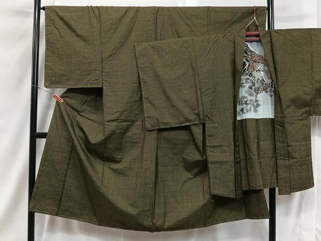 平和屋着物□男性 本場大島紬 アンサンブル 7マルキ 霞文 正絹