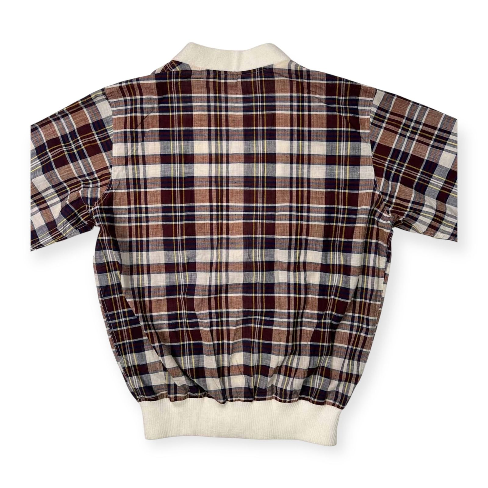 70s 当時物 VAN JAC ヴァンヂャケット SPORTSWEAR マドラスチェック柄 