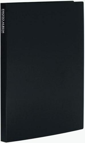 (まとめ）セキセイ フォトアルバム＜高透明＞ 2Lサイズ80枚 ブラック KP-80G-60 【×10セット】