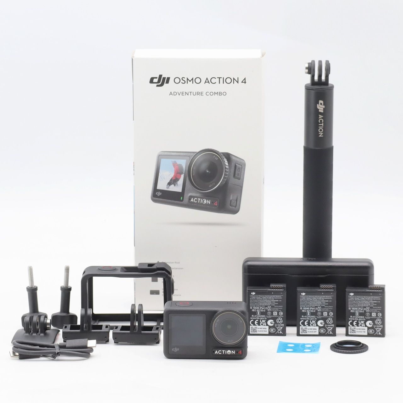 DJI Osmo Action 4 アドベンチャーコンボ アクションカメラ 4K 120fps 高耐久防水 高感度センサー搭載 Vlog アウトドア撮影に最適