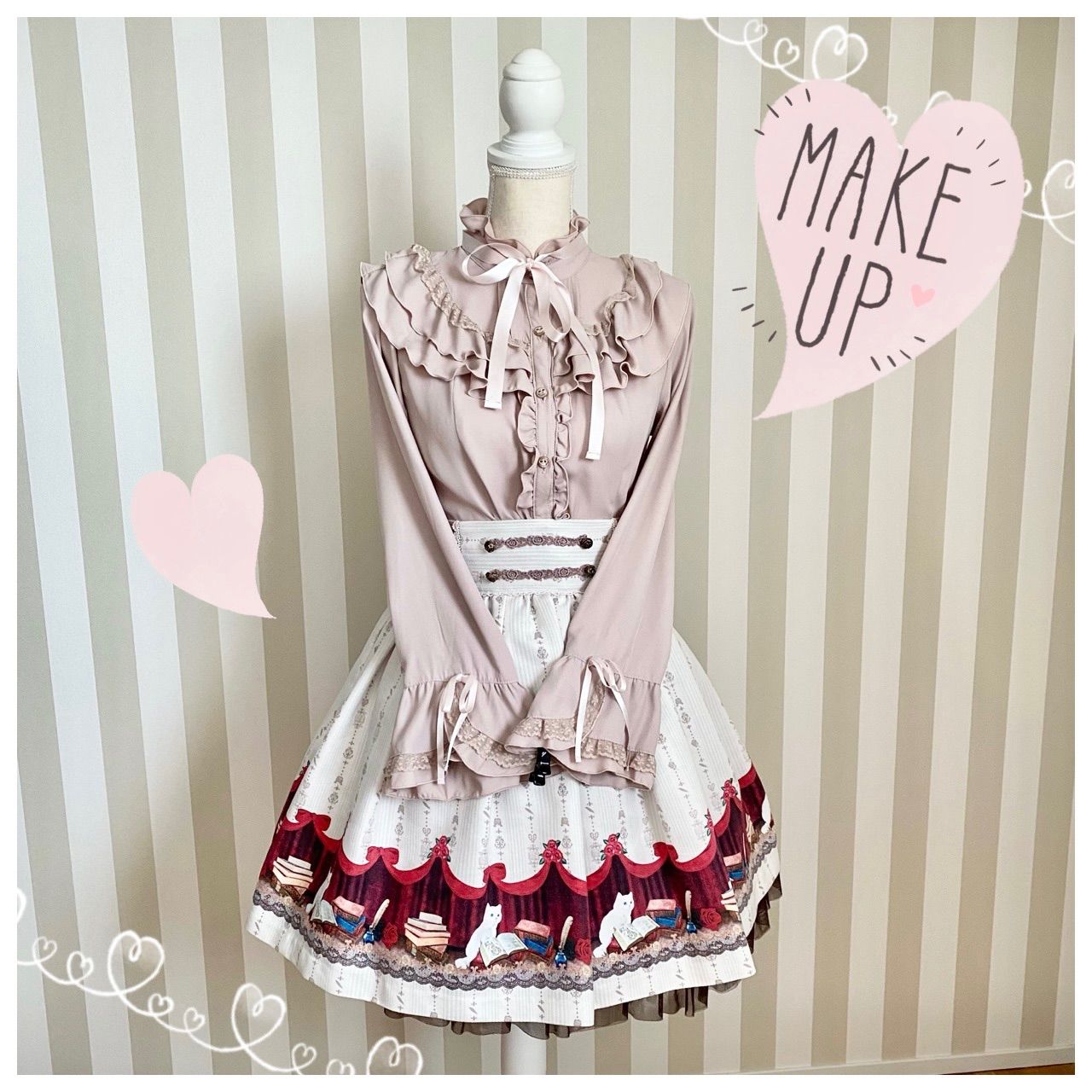 axesfemme＊2点＊姫猫コーデセット（ピンク）＊アクシーズファム 