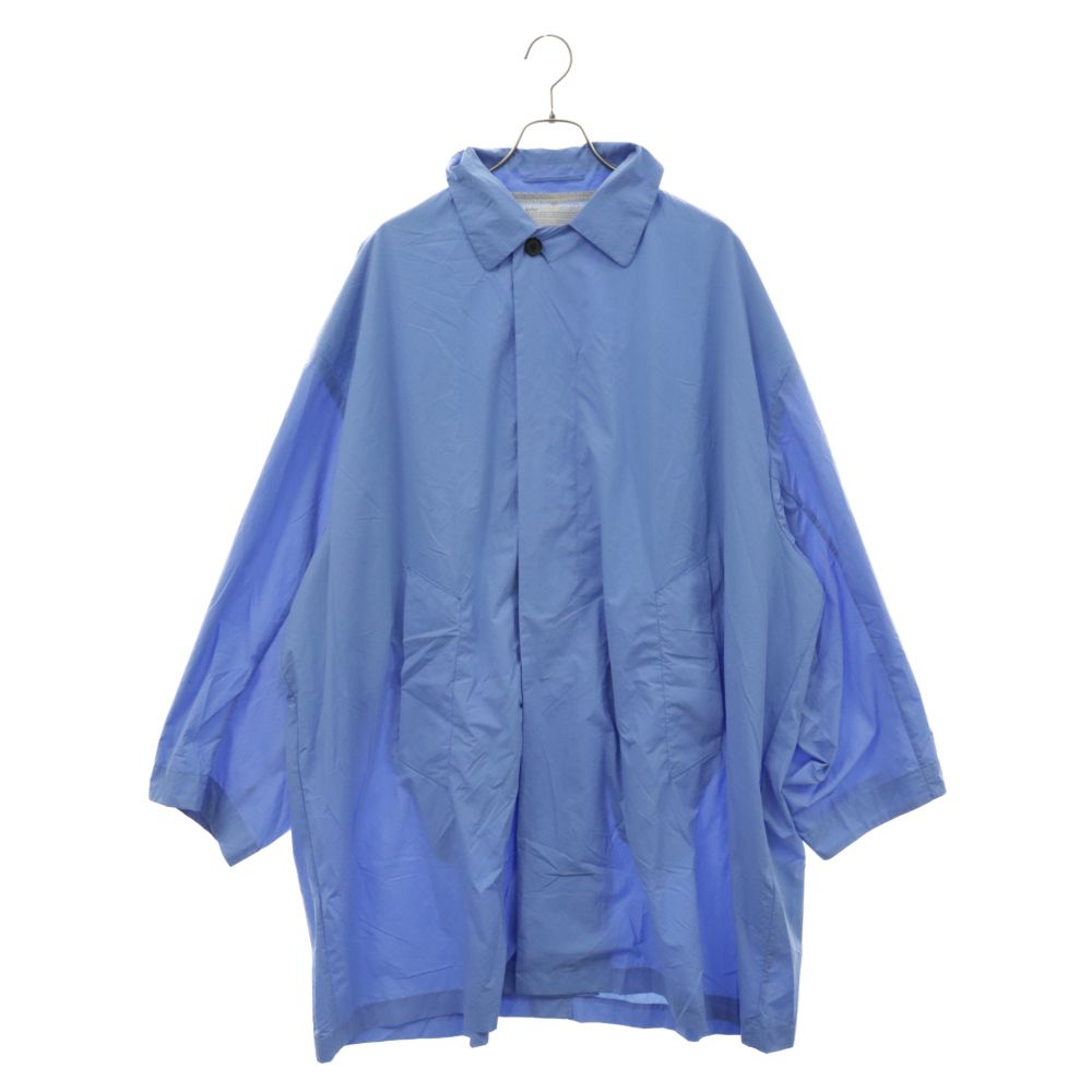 ★kolor 22ss★ナイロンタフタBIGステンカラーコート kolor (カラー) 22SS ナイロンタフタ BIG ステンカラーコート ブルー
