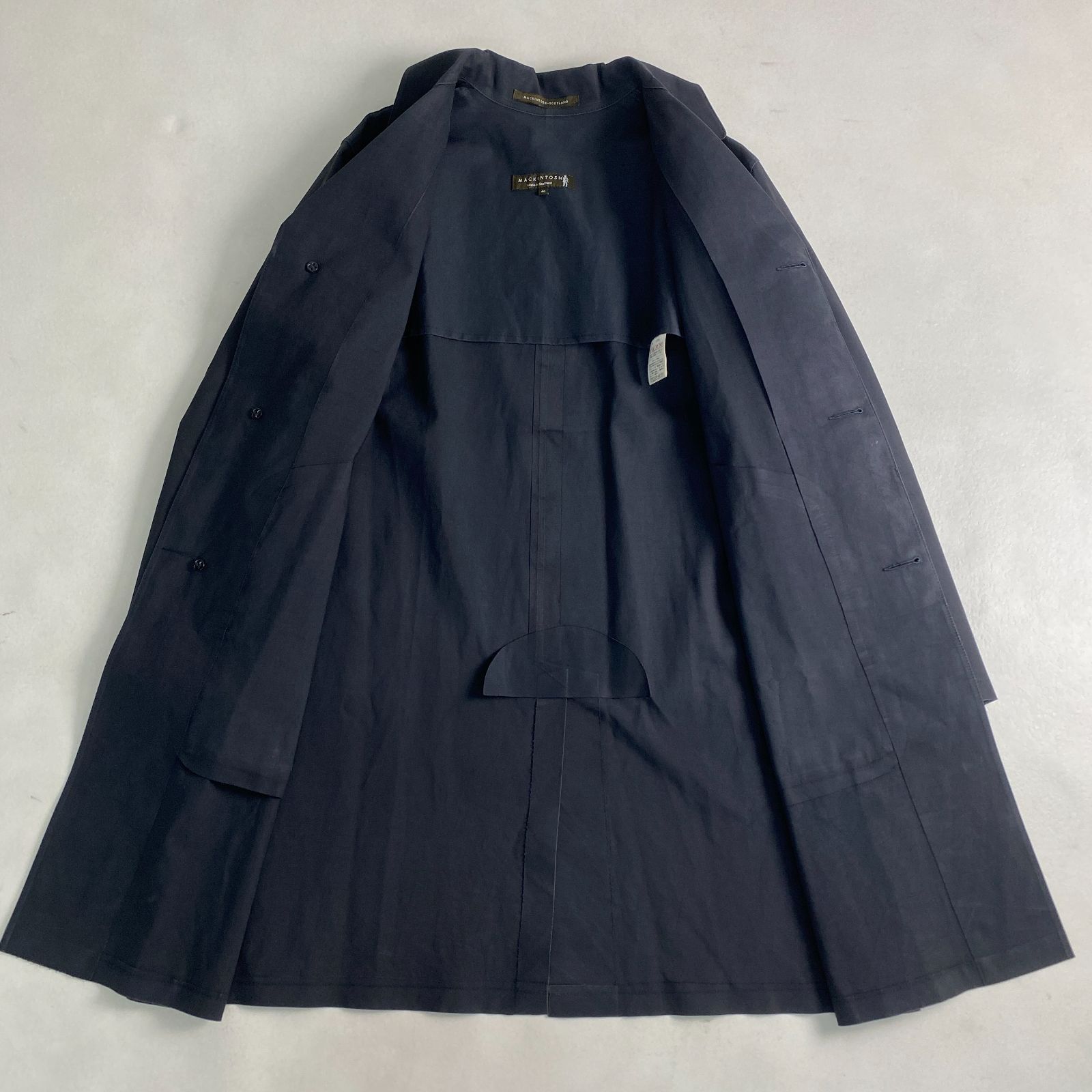 Mackintosh ステンカラーコート 大きいサイズ ゴム引きコート