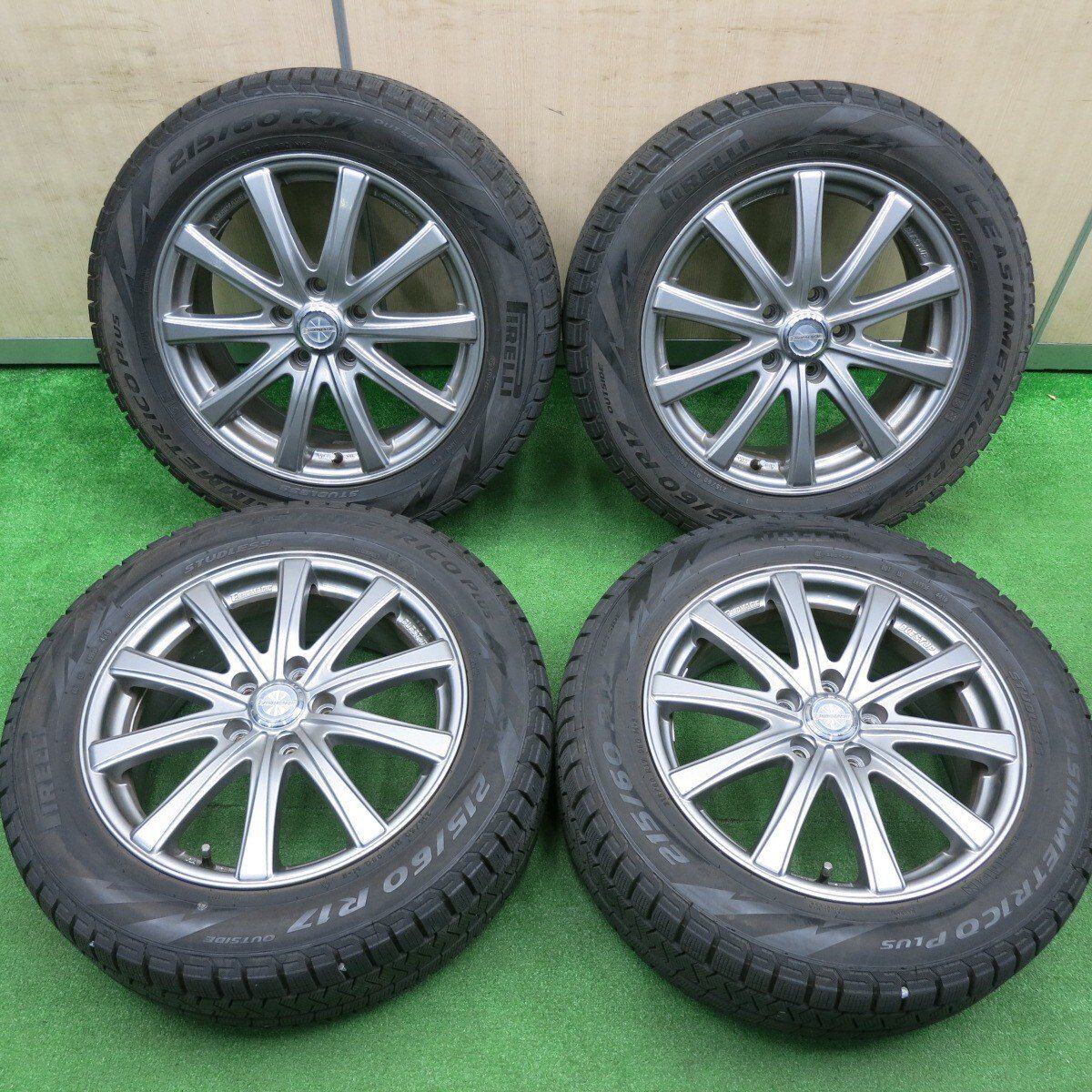 バリ溝!キレイ!9.5分☆スタッドレス 215/60R17 ピレリ アイス バリ溝!キレイ!9.5分☆スタッドレス 215/60R17 ピレリ アイス
