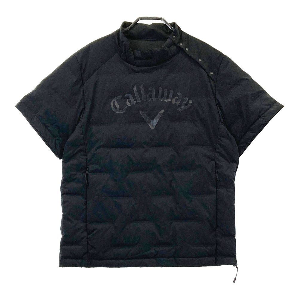 サイズ M CALLAWAY キャロウェイ 半袖 ダウンジャケット ブラック系 240101512728 ゴルフウェア メンズ ストスト