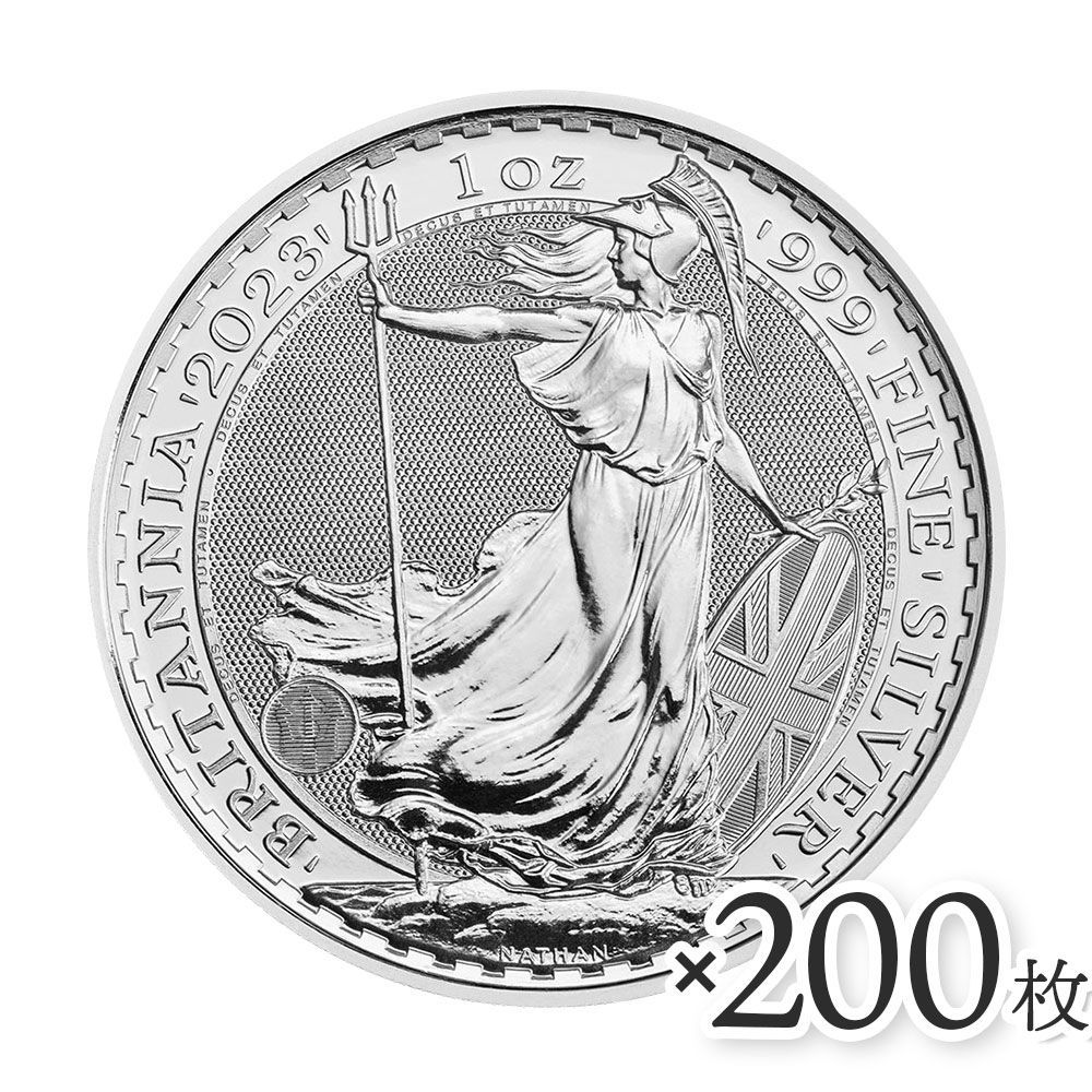 イギリス 2023 エリザベス2世 ブリタニア 1オンス 銀貨 【200枚