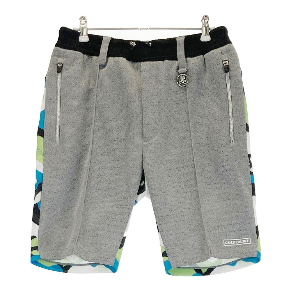 サイズ 44 MARK-LONA マークアンドロナ ハーフパンツ バックカモフラ 迷彩 総柄 グレー系 240101439371 ゴルフウェア メンズ ストスト